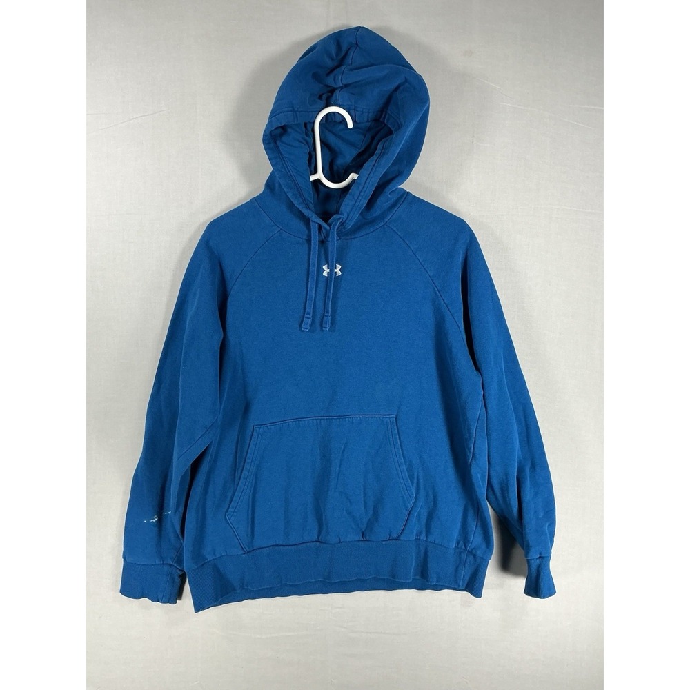 Under Armour Men's Large Blue Pullover Hoodie Fleece Sweatshirt